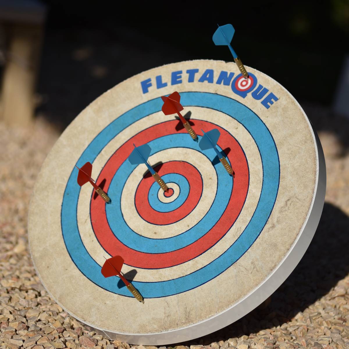 Cible de Flétanque avec 6 fléchettes