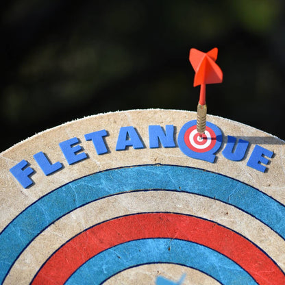 Cible de Flétanque avec 6 fléchettes
